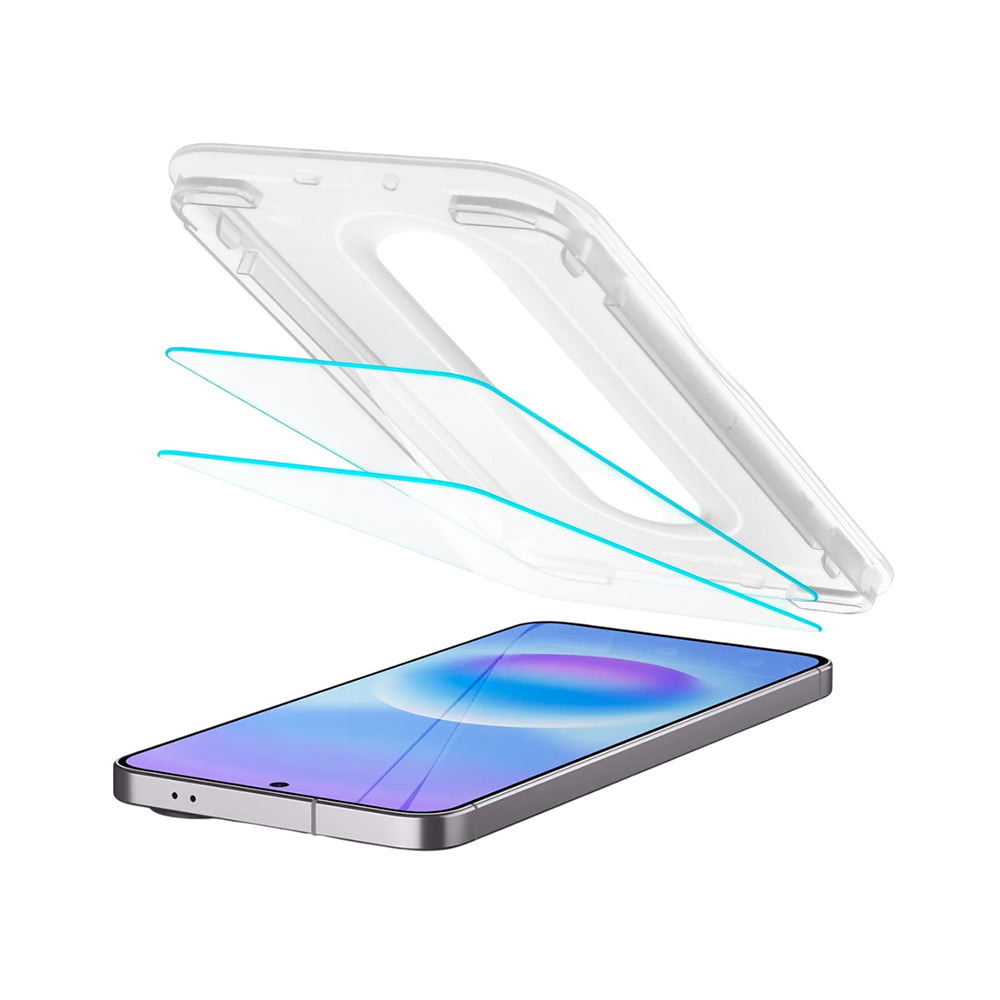 Spigen Folie de protectie Spigen (set de 2) Glas.tR EZ-FIT Pro (AGL11397) compatibil cu Samsung Galaxy A57 5G, Transpare