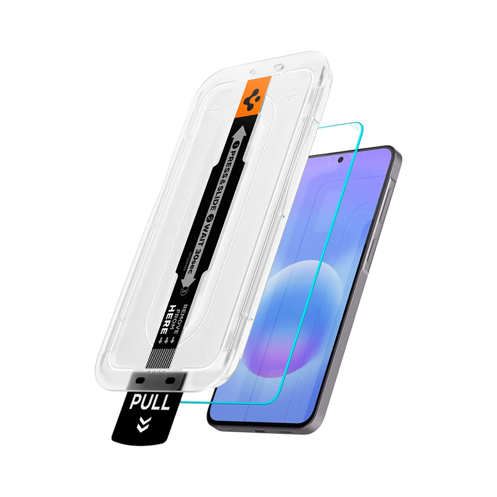 Spigen Folie de protectie Spigen (set de 2) Glas.tR EZ-FIT Pro (AGL11397) compatibil cu Samsung Galaxy A57 5G, Transpare