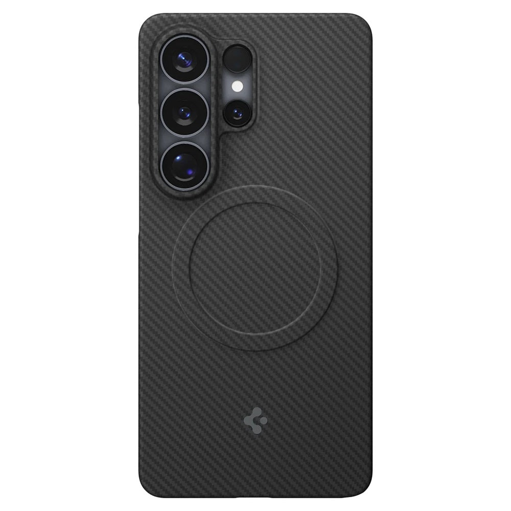 Spigen Husa de protectie Spigen Air Skin Aramid MagFit (ACS11029) compatibil cu Samsung Galaxy S26 Ultra, Negru – imagin