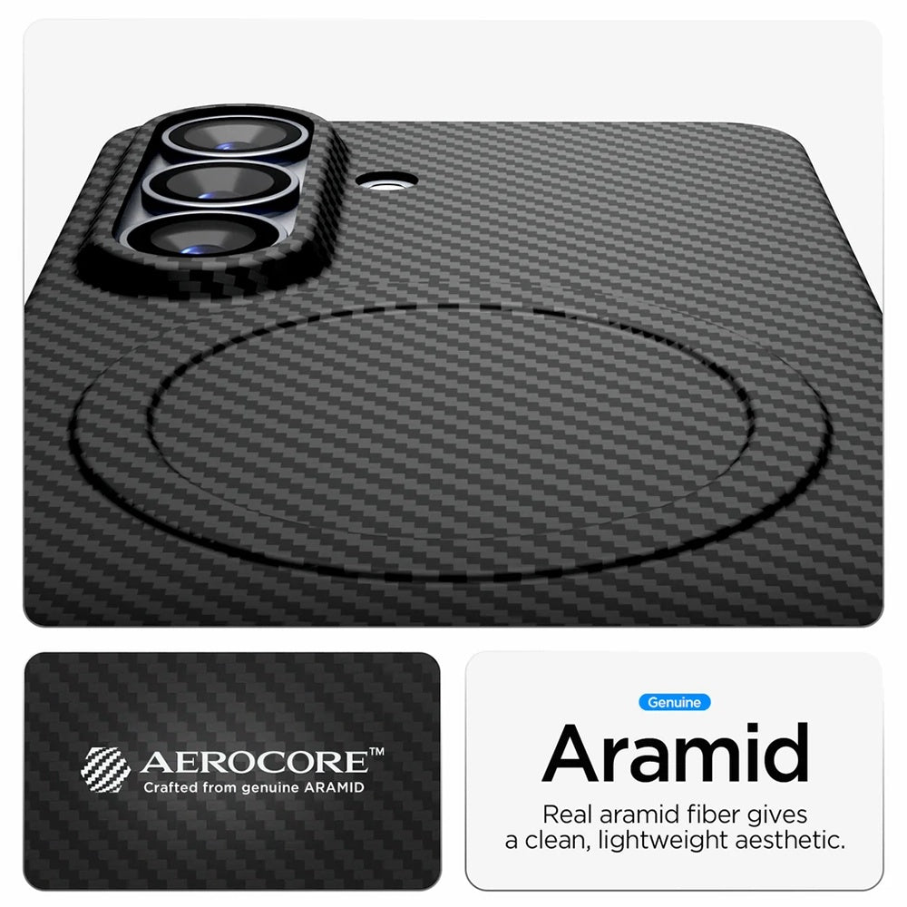 Husa de protectie Spigen Air Skin Aramid MagFit compatibil cu Samsung Galaxy S26, Negru