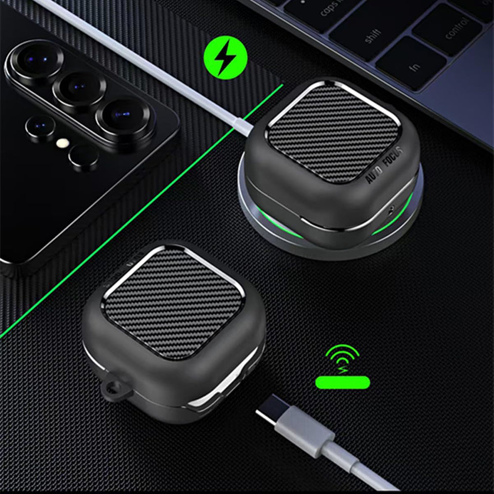 TechSuit Casti Techsuit CarbonFiber, for Samsung Galaxy Buds 4 / Buds 4 Pro, Negru – imagine 5