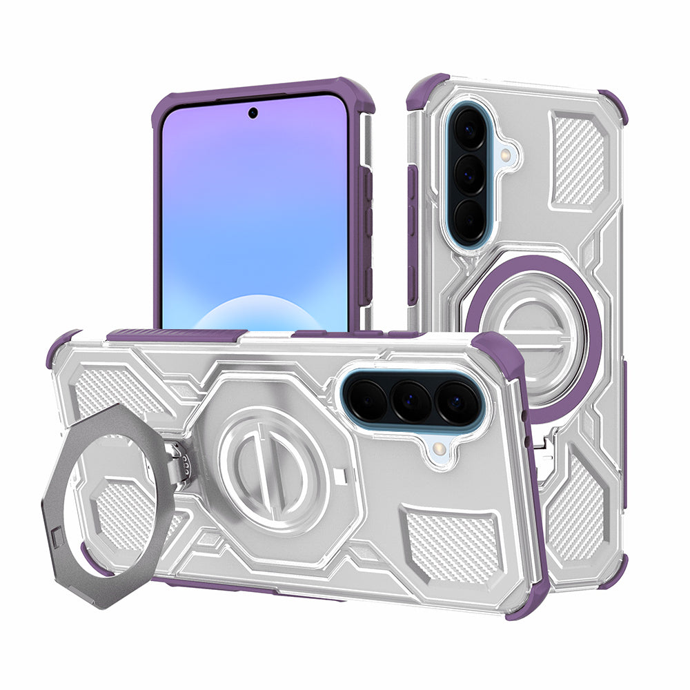 Techsuit - Carbon Shield PRO - Samsung Galaxy A57 5G - Purple Transparent