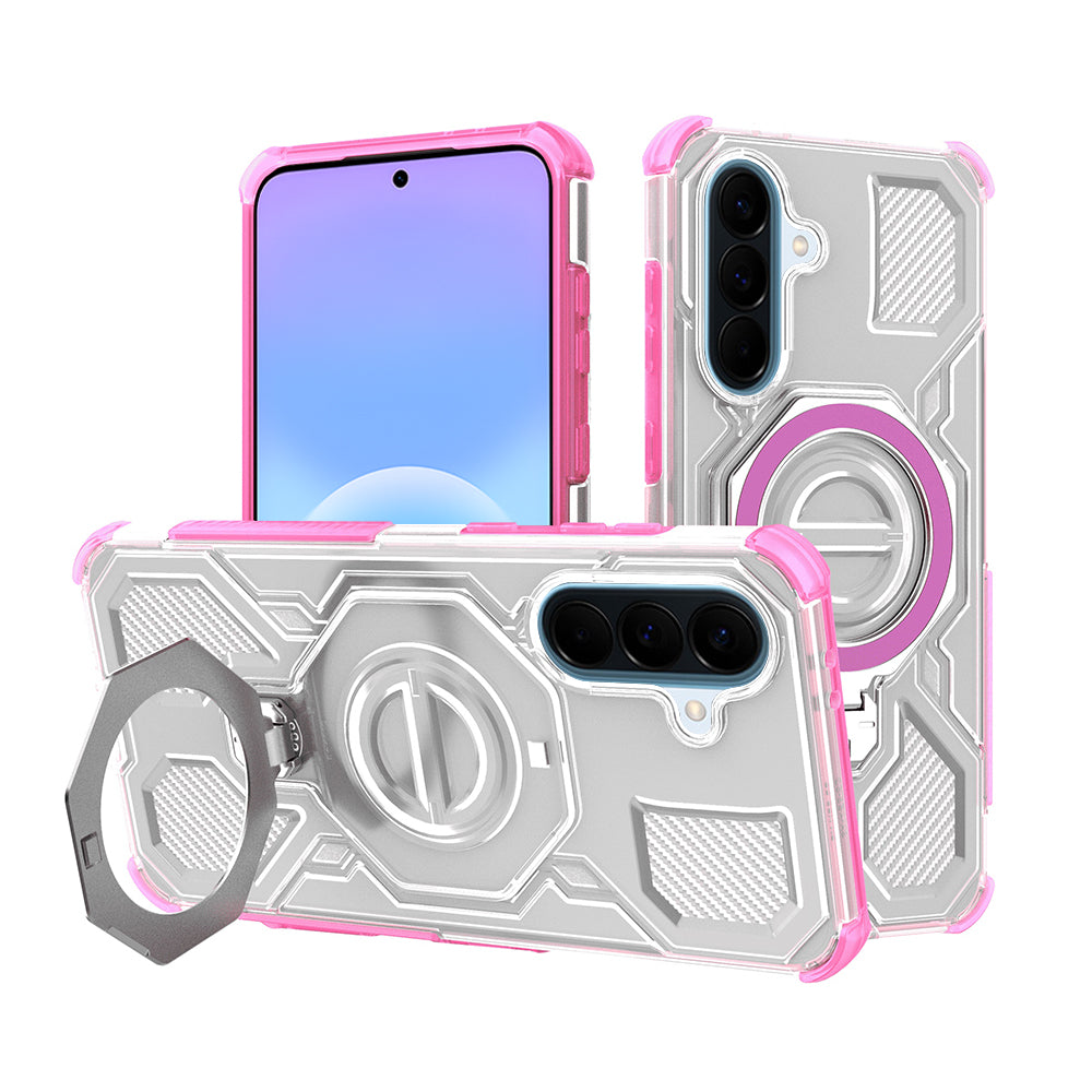 Techsuit - Carbon Shield PRO - Samsung Galaxy A57 5G - Pink Transparent