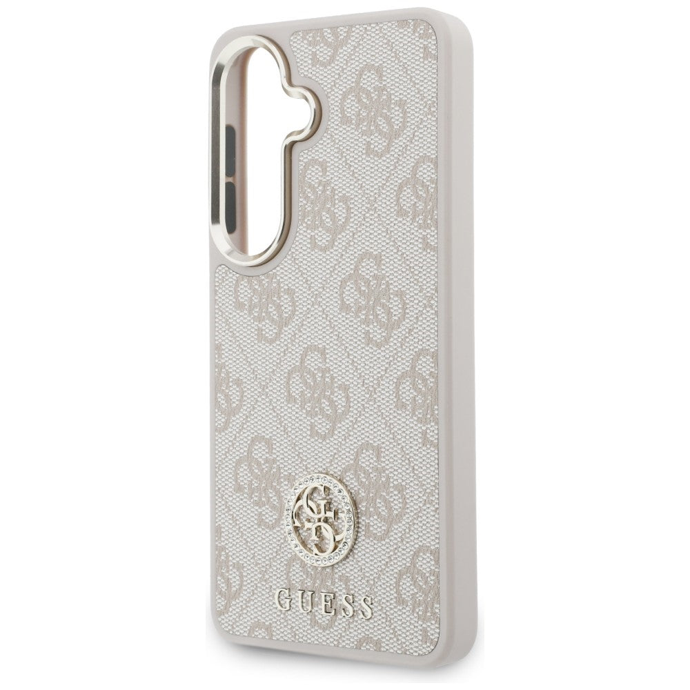 Guess Husa de protectie Guess 4G Big Rhinestone Triangle Strap (GUHMS26SP4G4DCSP) compatibil cu Samsung Galaxy S26, Roz 