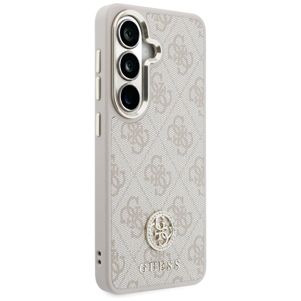 Guess Husa de protectie Guess 4G Big Rhinestone Triangle Strap (GUHMS26SP4G4DCSP) compatibil cu Samsung Galaxy S26, Roz 