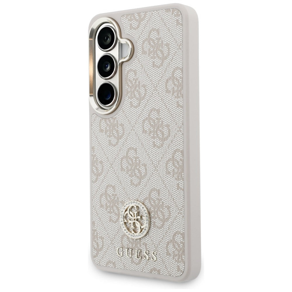 Guess Husa de protectie Guess 4G Big Rhinestone Triangle Strap (GUHMS26SP4G4DCSP) compatibil cu Samsung Galaxy S26, Roz 