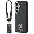 Guess Husa de protectie Guess 4G Big Rhinestone Triangle Strap (GUHMS26SP4G4DCSK) compatibil cu Samsung Galaxy S26, Negr