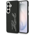 Karl Lagerfeld Husa de protectie Karl Lagerfeld Full Wrapped Grained Leather with Signature Resin Logo (KLHCS26SPGFKSRSK