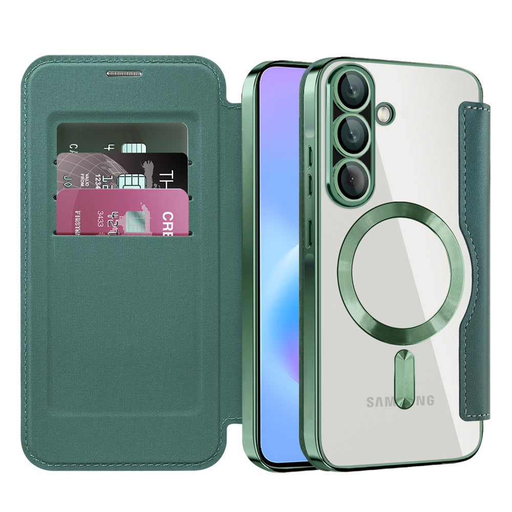 Techsuit - SmartMag Book Case - Samsung Galaxy A57 5G - Green
