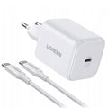 Incarcator Ugreen (65055), USB-C, 45W, GaN, Fast Charge, Alb