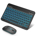 Tastatura Techsuit AirCombo (WKM1), Wireless, RGB, 1600 DPI, Negru
