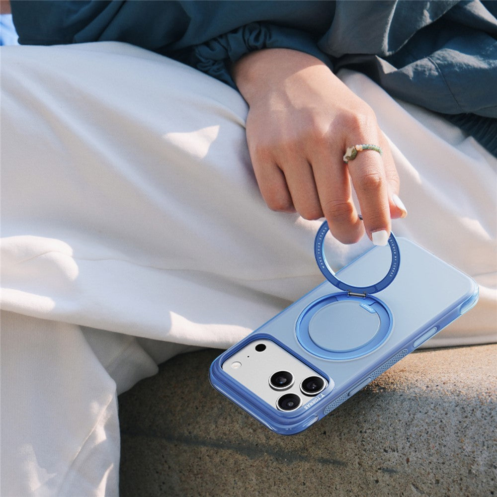 Torras Husa de protectie Torras Ostand O3 Air Series compatibil cu iPhone 17 Pro, Negru – imagine 4