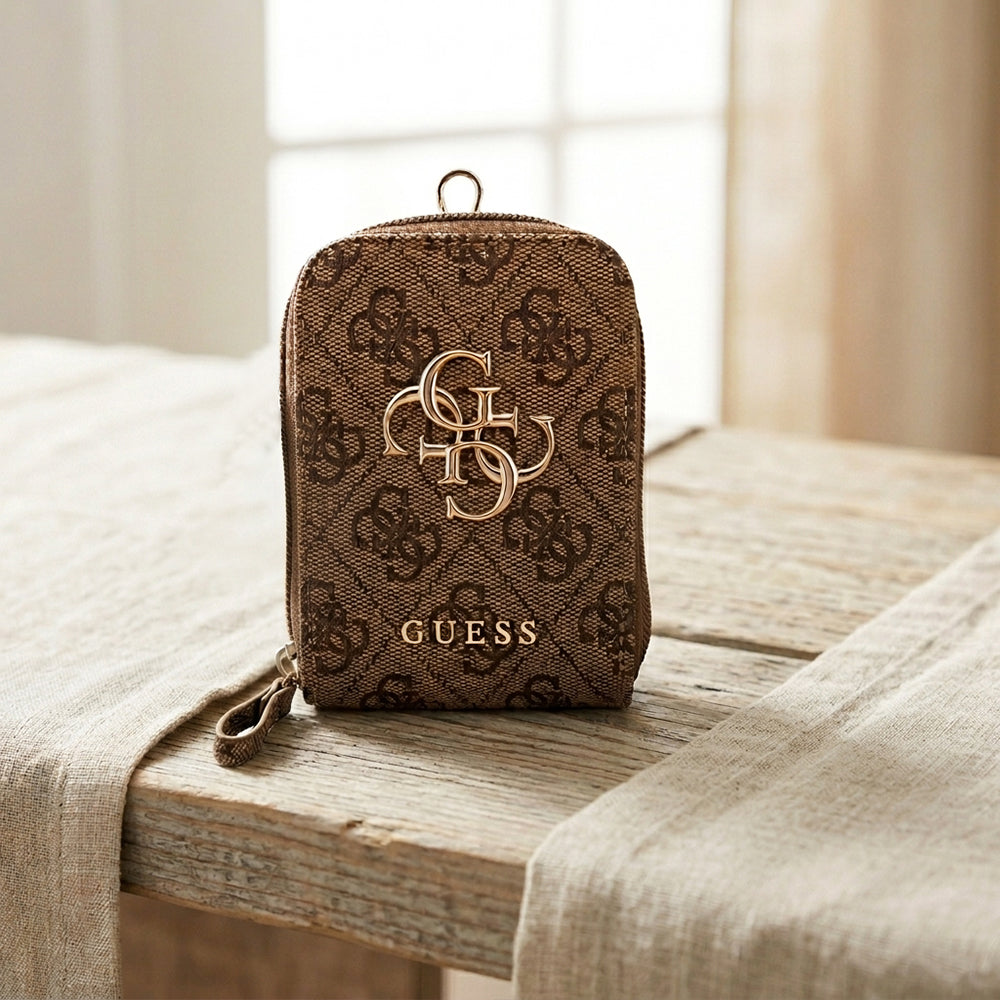 Guess - Universal Strap 4G Metal Logo (GUUCNKP4DGMW) - with Small Purse for Accesories, Adjustable, Eco Leather - Brown