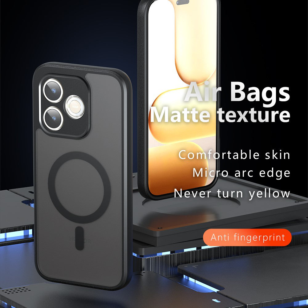 TechSuit Husa de protectie Techsuit PureFrost MagSafe compatibil cu Honor 600 Lite, Negru Mat – imagine 3
