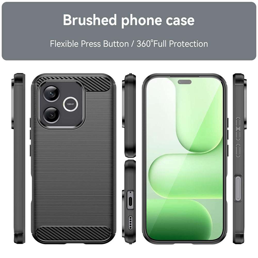 Techsuit - Carbon Silicone - Honor 600 Lite - Black