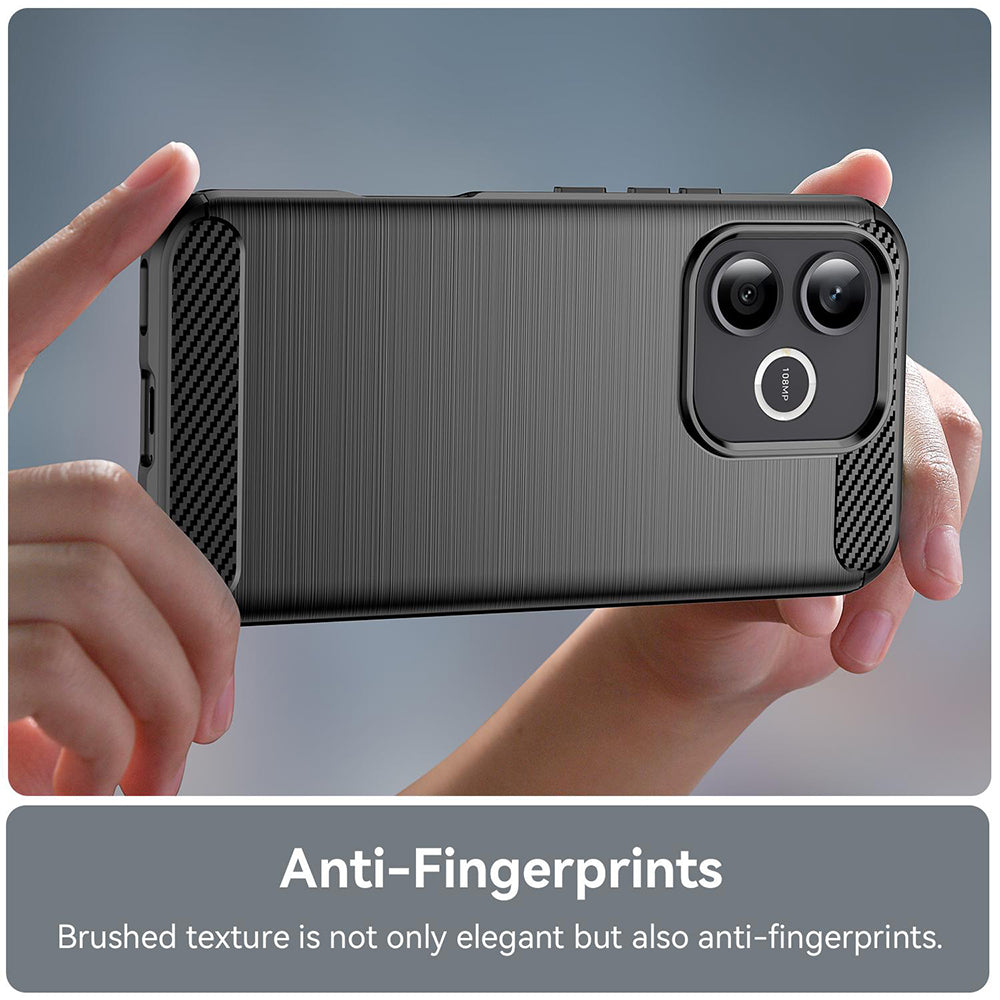 Techsuit - Carbon Silicone - Honor 600 Lite - Black