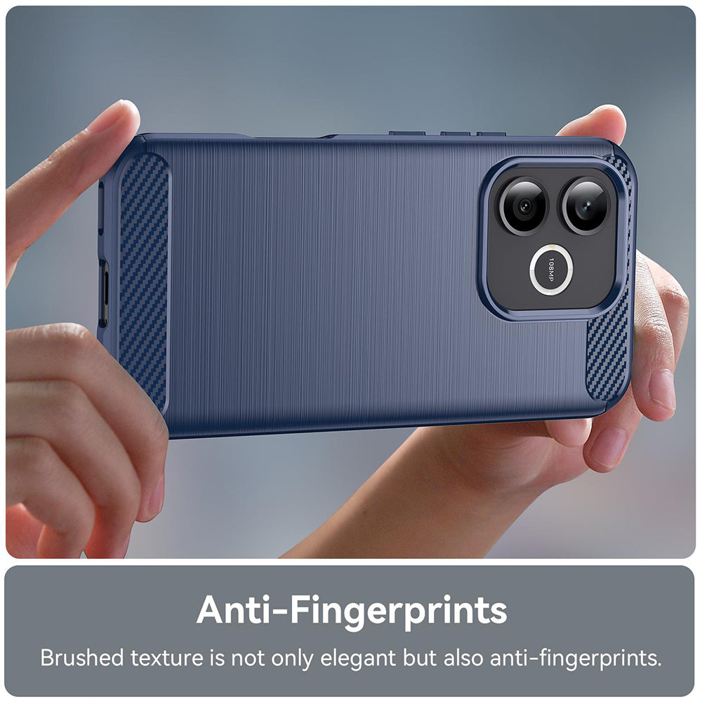 TechSuit Husa de protectie Techsuit Carbon Silicone compatibil cu Honor 600 Lite, Albastru – imagine 4