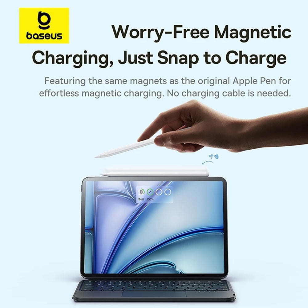 Baseus - Stylus Pen Smooth Writing 3 Series (P80080806213-00) - with Magnetic Wireless Charging, 140mAh, Palm-Rejection 
