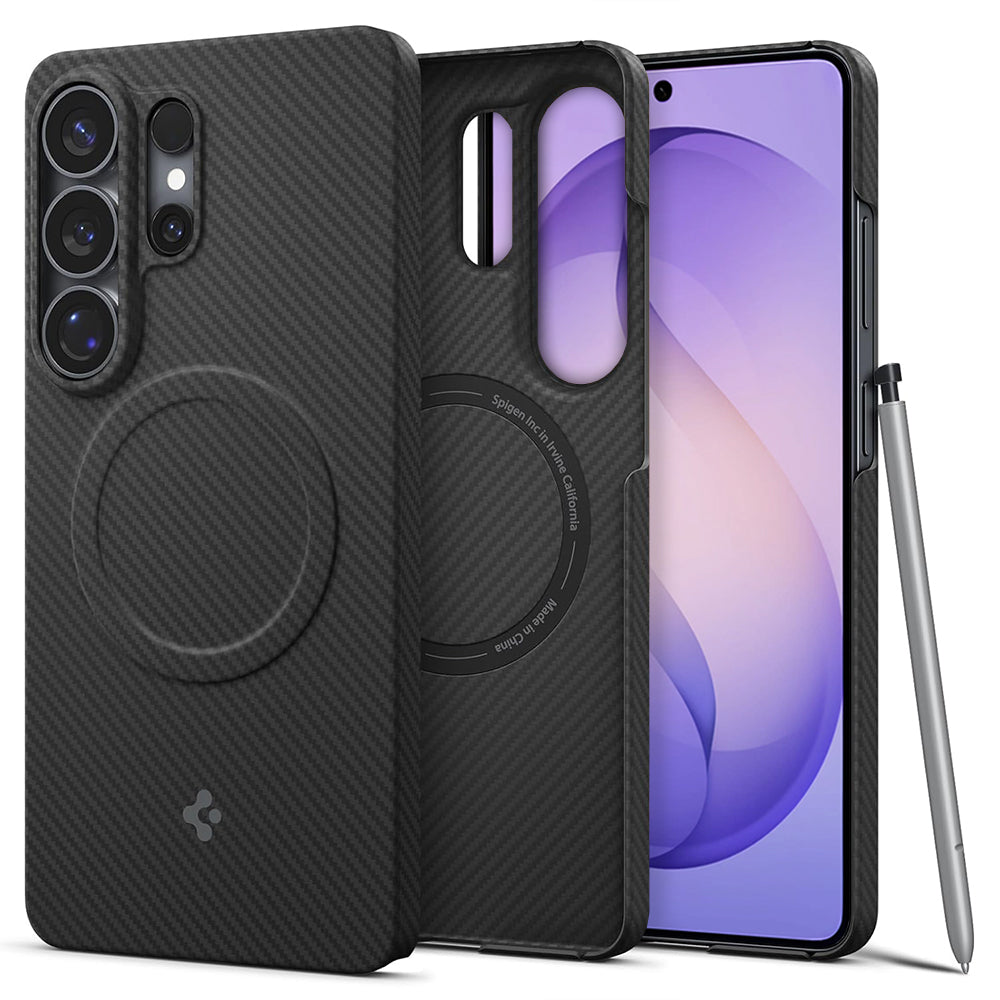Spigen Husa de protectie Spigen Air Skin Aramid MagFit (ACS11029) compatibil cu Samsung Galaxy S26 Ultra, Negru