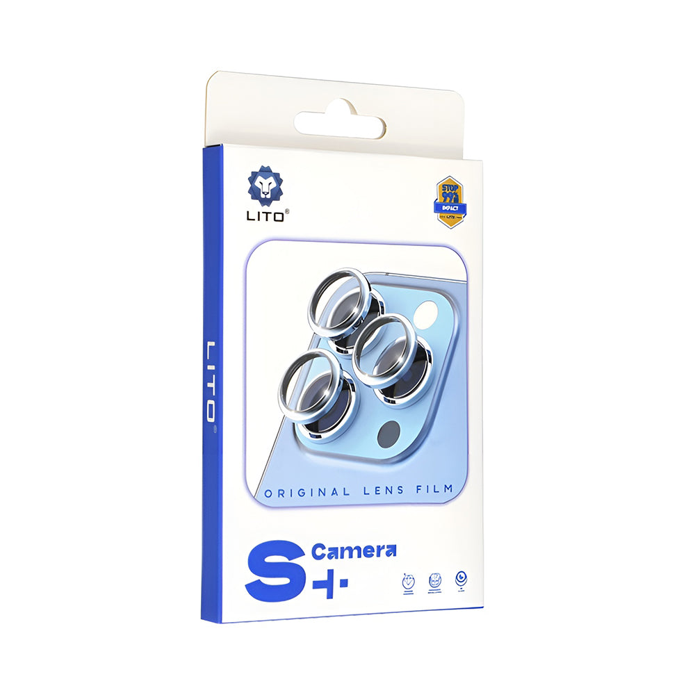 Lito - S+ Camera Glass Protector - iPhone 14 / iPhone 14 Plus - Black/Transparent