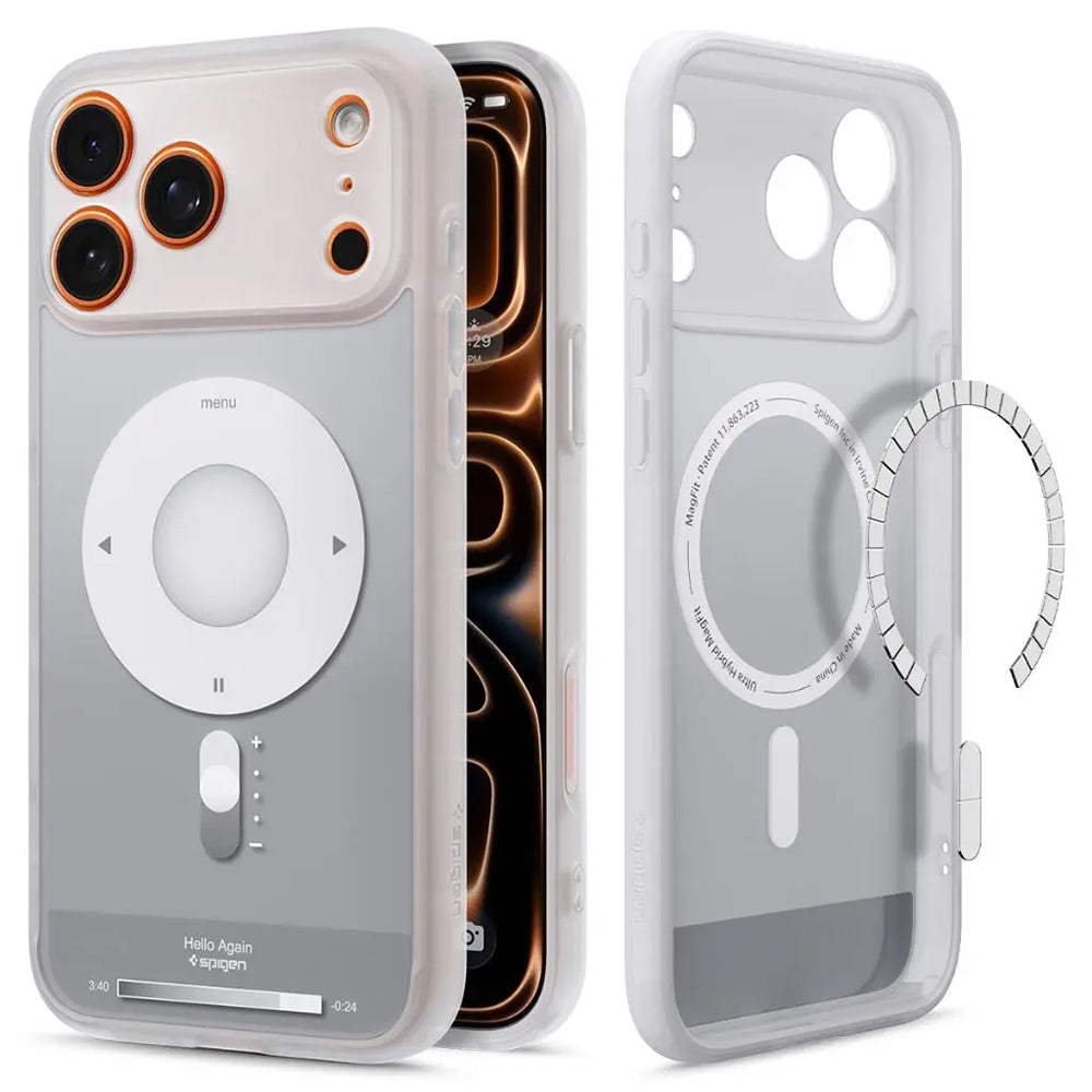 Spigen Husa de protectie Spigen Ultra Hybrid Classic MagSafe (ACS10291) compatibil cu iPhone 17 Pro Max, Argintiu