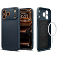 Spigen Husa de protectie Spigen Thin Fit MagSafe (ACS10277) compatibil cu iPhone 17 Pro Max, Metal Slate