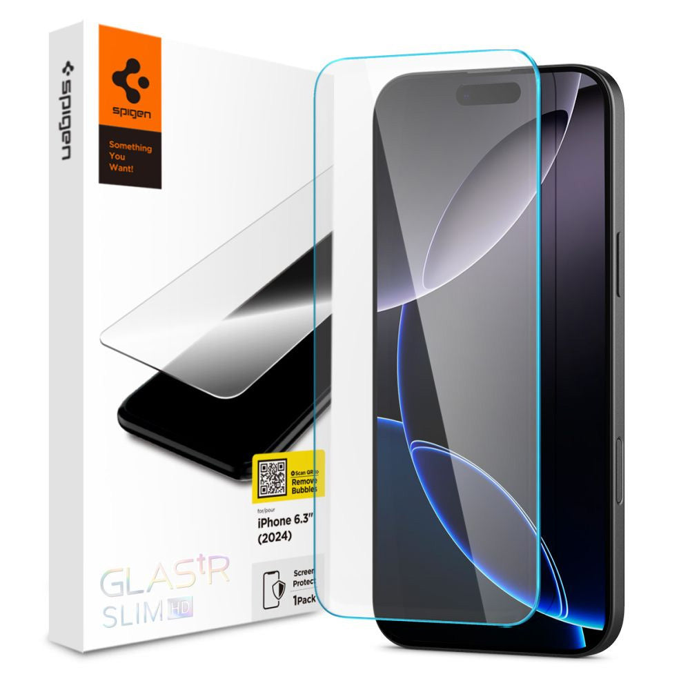 Spigen - Glas.tR Slim HD - iPhone 16 Pro - Clear