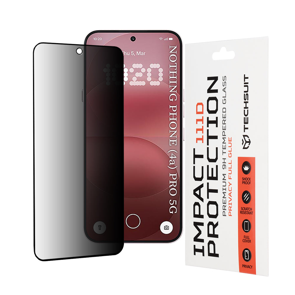 Techsuit - 111D Privacy Full Glue - Nothing Phone (4a) Pro - Black