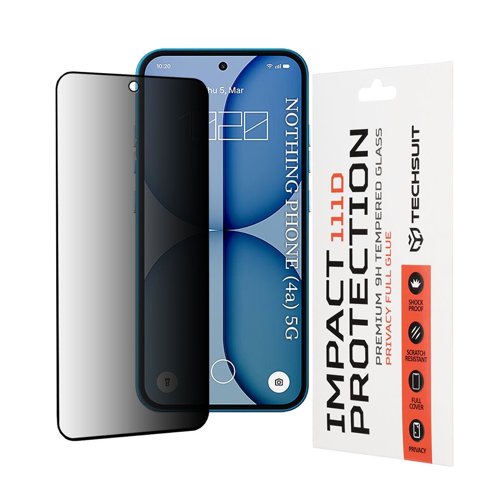 Techsuit - 111D Privacy Full Glue - Nothing Phone (4a) - Black