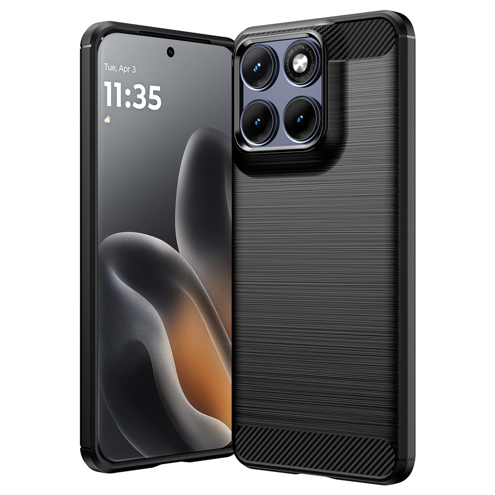 Techsuit - Carbon Silicone - Motorola Edge 70 Fusion - Black
