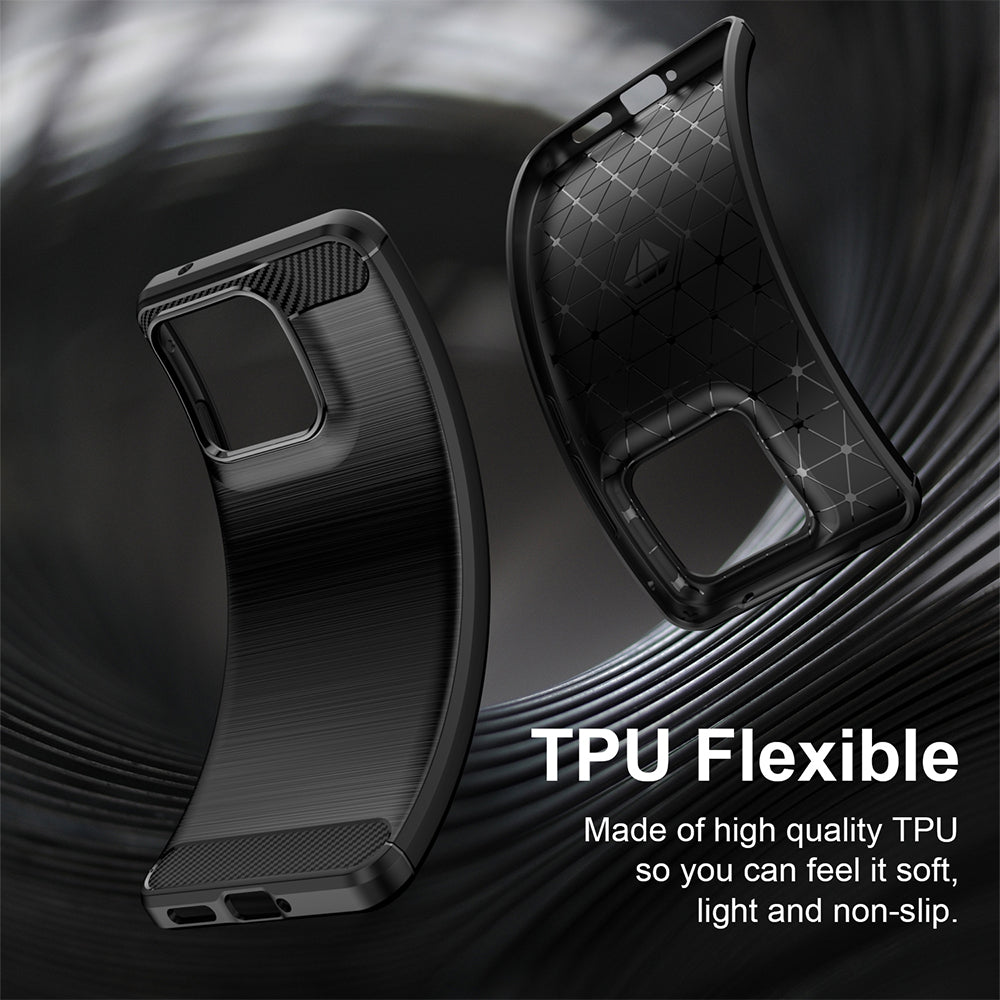Techsuit - Carbon Silicone - Motorola Edge 70 Fusion - Black