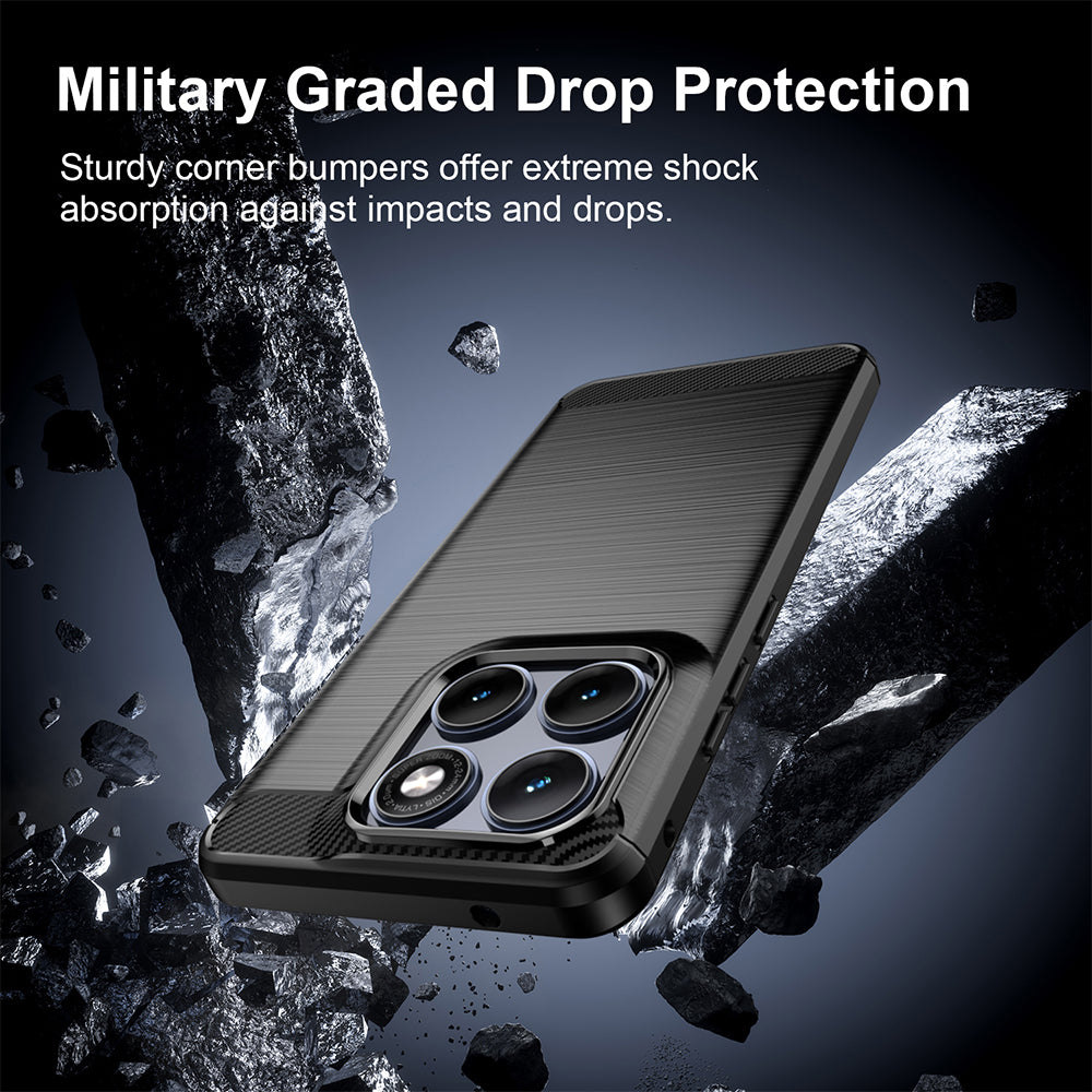 Techsuit - Carbon Silicone - Motorola Edge 70 Fusion - Black