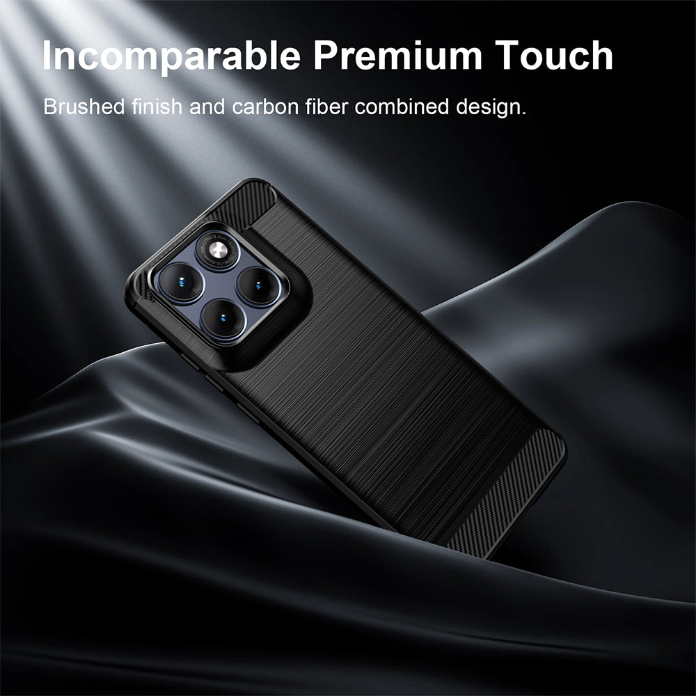 Techsuit - Carbon Silicone - Motorola Edge 70 Fusion - Black