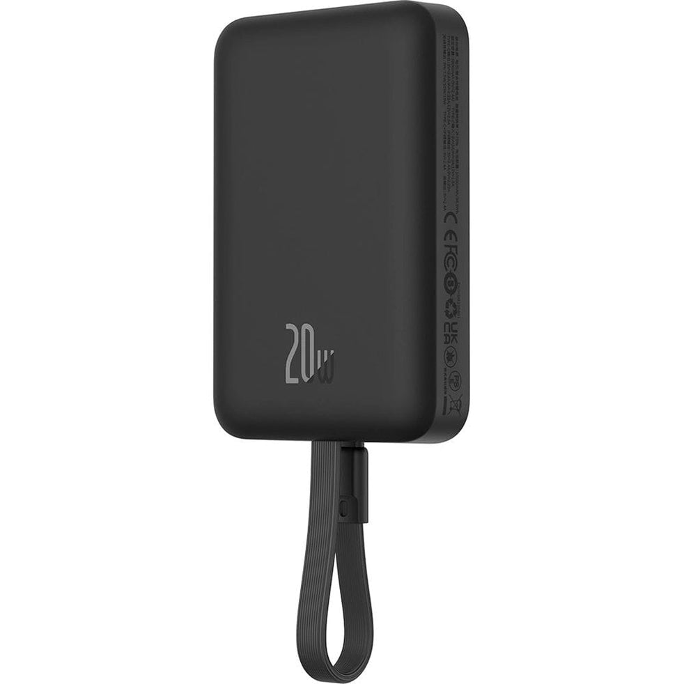 Baseus - Power Bank Magnetic Mini (P10022109113-00) - MagSafe, USB-C, Lightning, 10000mAh, 20W - Black
