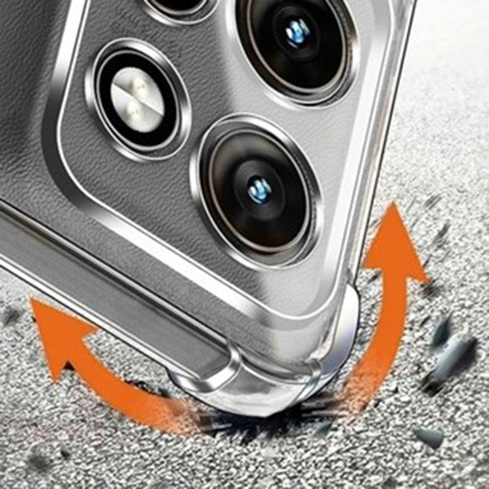 Techsuit - Shockproof Clear Silicone - Motorola Edge 70 Fusion - Clear