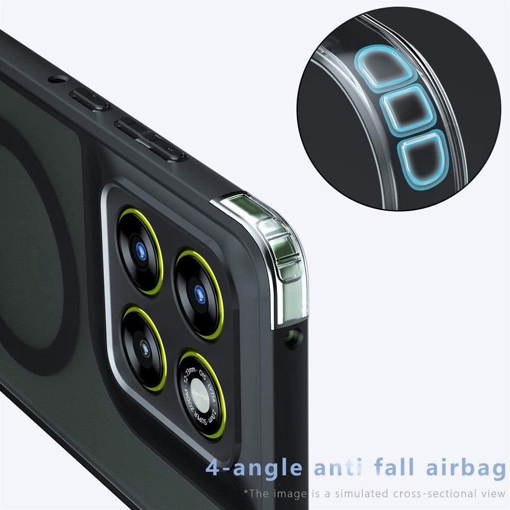 TechSuit Husa de protectie Techsuit PureFrost MagSafe compatibil cu Motorola Edge 70 Fusion, Negru Mat – imagine 4