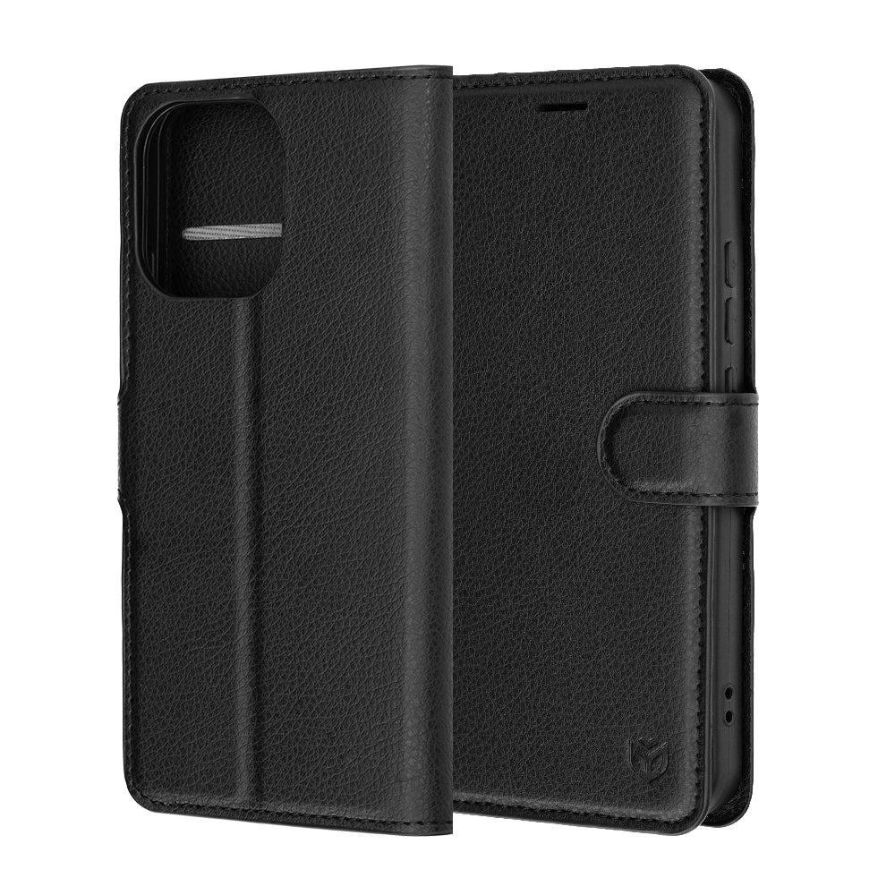 Techsuit - Leather Folio - Oppo Reno15 F / Reno15 FS 5G - Black