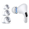 Techsuit - (3 pack) Replacement Ear Tips AirVibe (ET1) - for Apple AirPods Pro 1 / 2, Premium Silicone XS, S, L Sizes - 