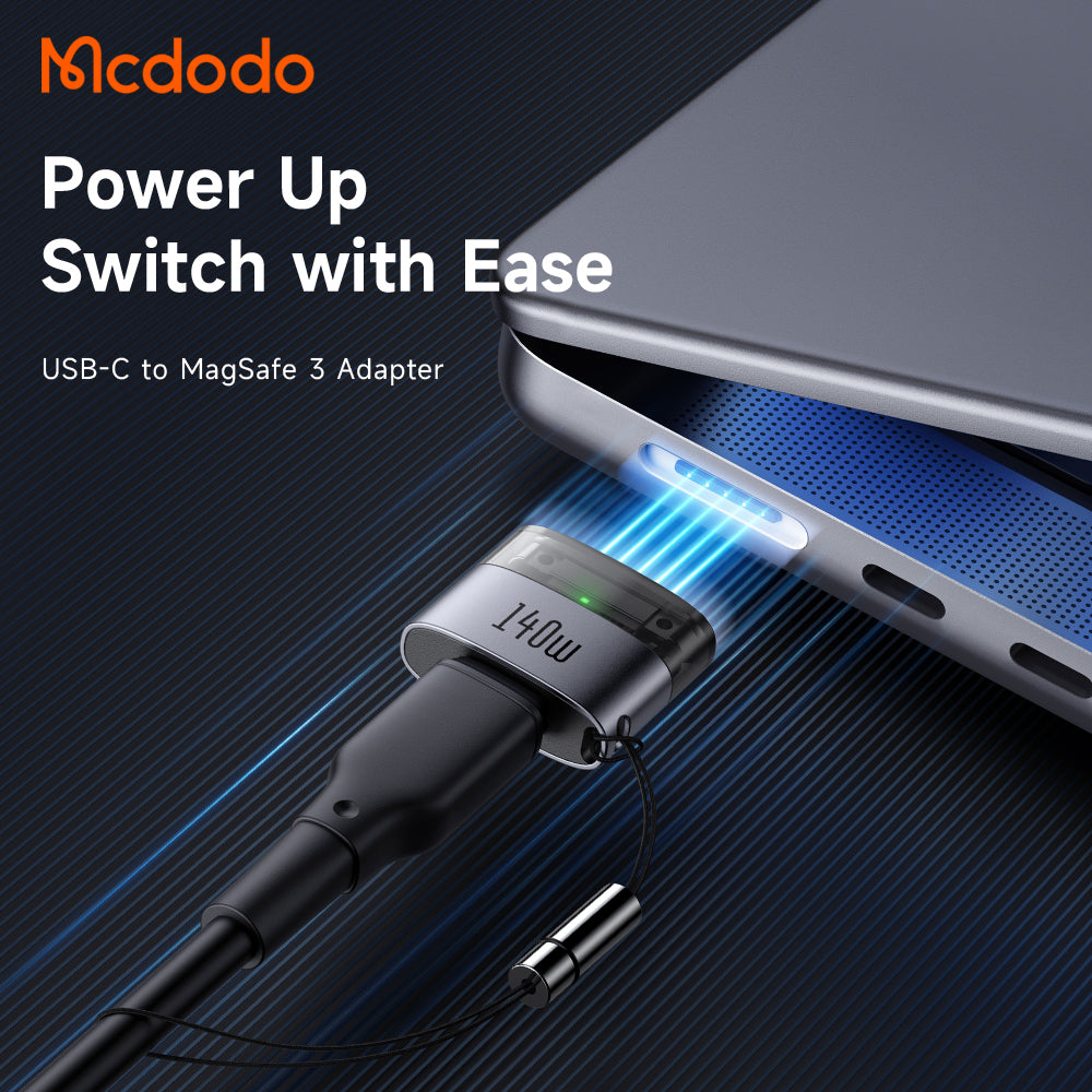 Adaptor Mcdodo OTG Type-C la MagSafe 3 (OT-8850), Aluminiu, Negru