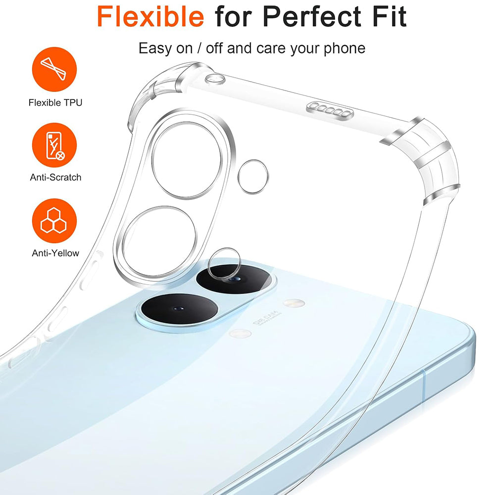TechSuit Husa de protectie Techsuit Shockproof Clear Silicone compatibil cu Xiaomi Poco X8 Pro Max, Transparent – imagin