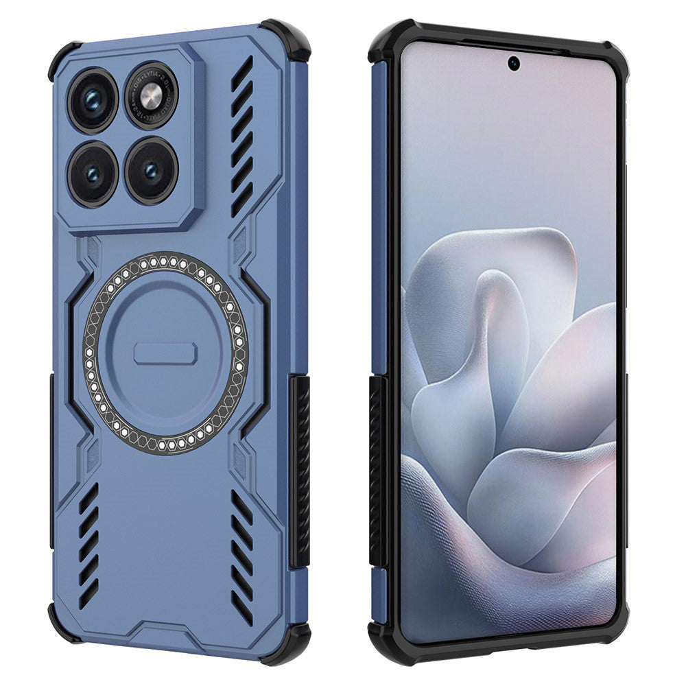 TechSuit Husa de protectie Techsuit ArmorMag compatibil cu Motorola Edge 70 Fusion, Albastru – imagine 2