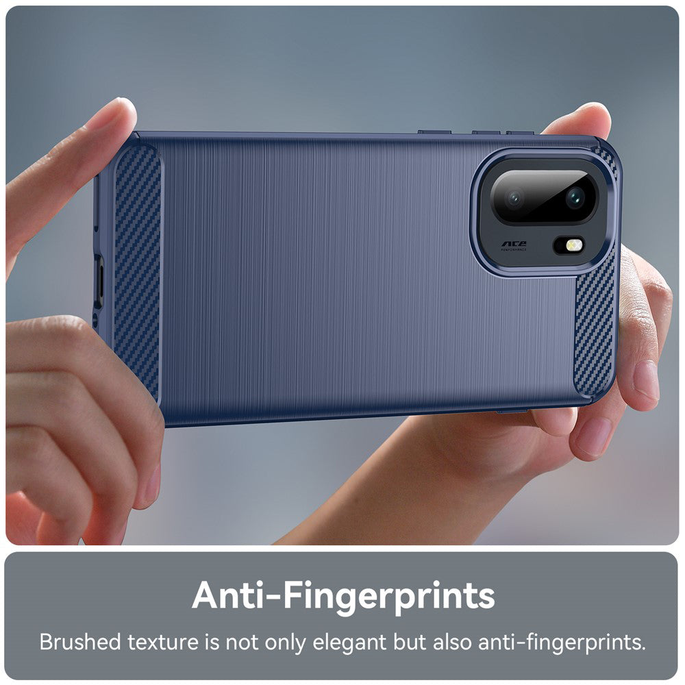 TechSuit Husa de protectie Techsuit Carbon Silicone compatibil cu OnePlus 15R, Albastru – imagine 6