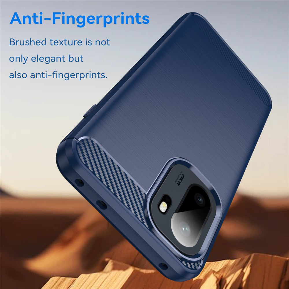 TechSuit Husa de protectie Techsuit Carbon Silicone compatibil cu OnePlus 15R, Albastru – imagine 3