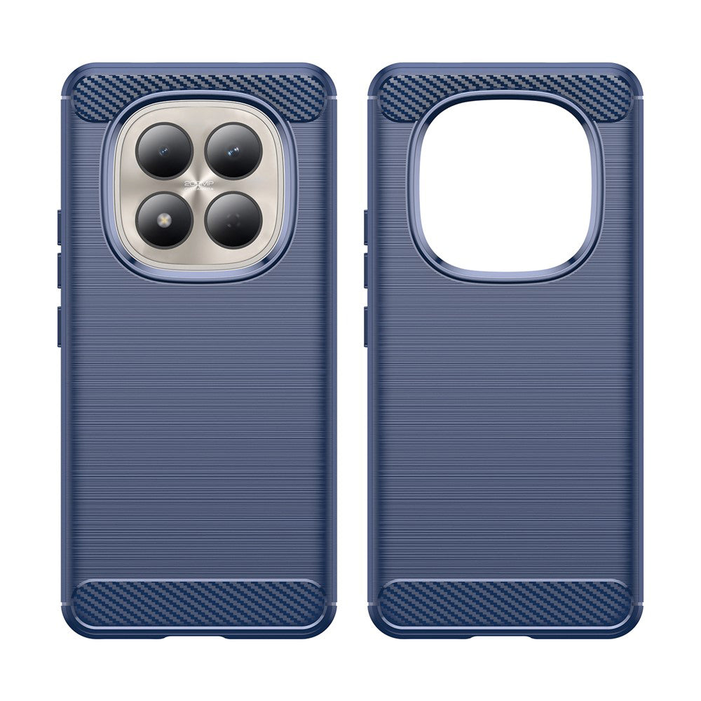 TechSuit Husa de protectie Techsuit Carbon Silicone compatibil cu Xiaomi Redmi Note 15 Pro 4G, Albastru – imagine 2