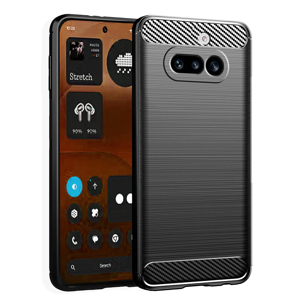 TechSuit Husa de protectie Techsuit Carbon Silicone compatibil cu Nothing Phone (4a), Negru
