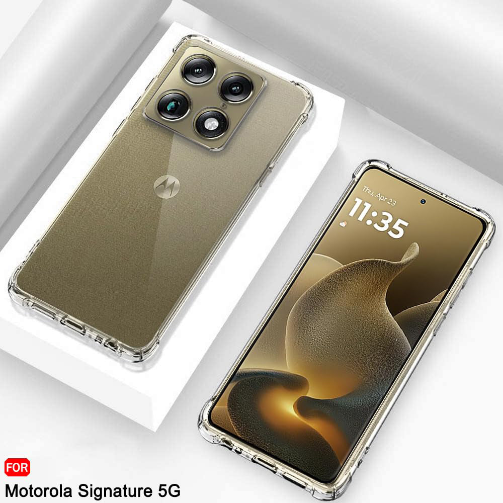 TechSuit Husa de protectie Techsuit Shockproof Clear Silicone compatibil cu Motorola Signature, Transparent – imagine 3