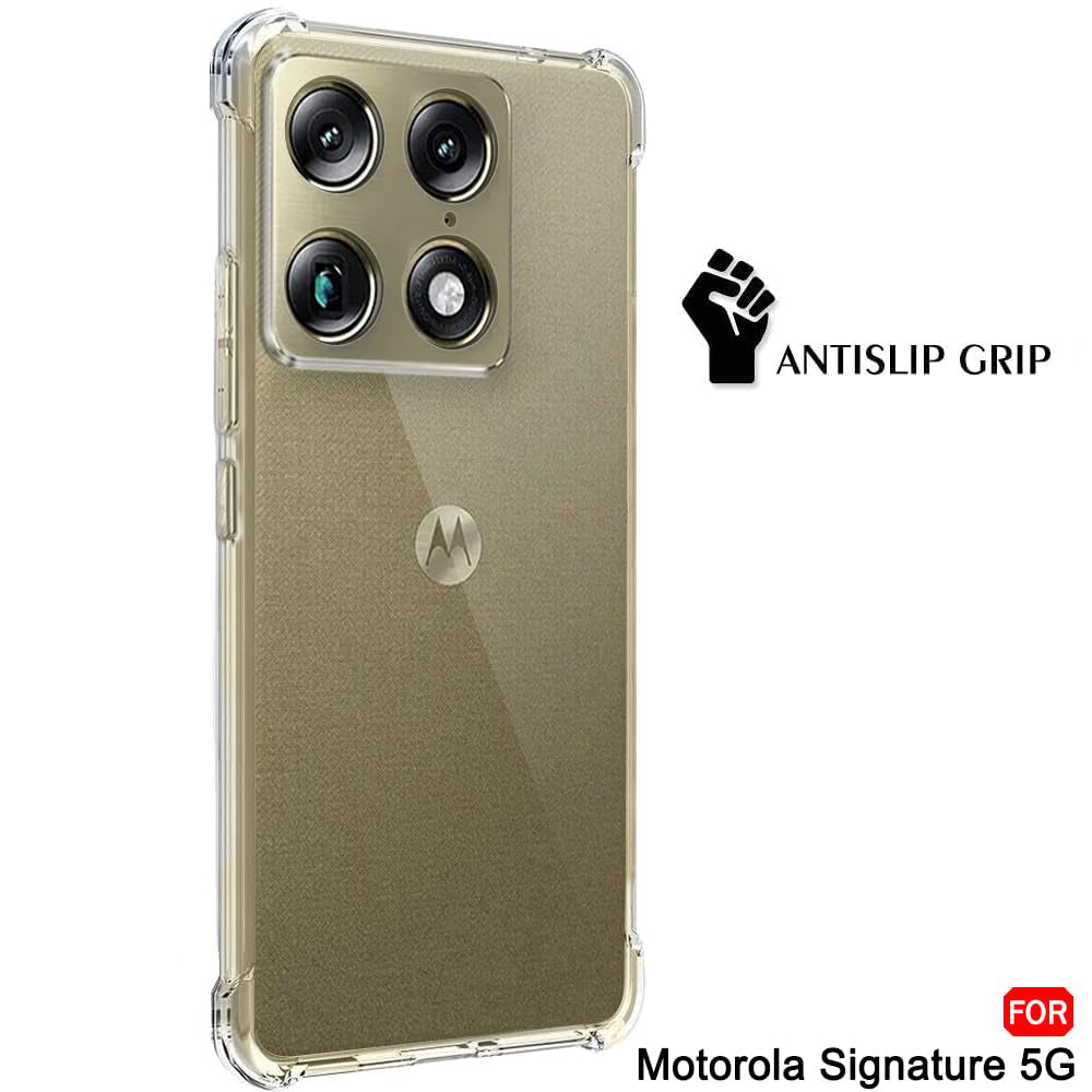 TechSuit Husa de protectie Techsuit Shockproof Clear Silicone compatibil cu Motorola Signature, Transparent – imagine 2