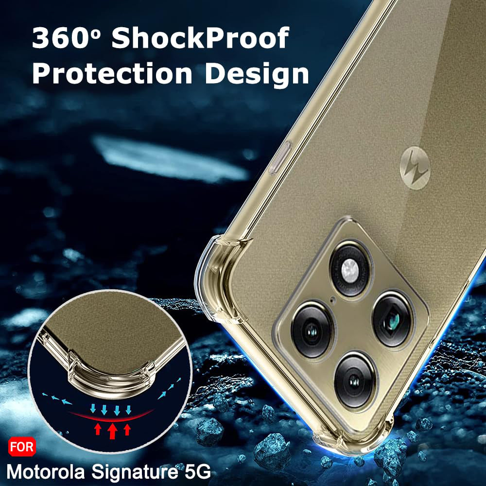 TechSuit Husa de protectie Techsuit Shockproof Clear Silicone compatibil cu Motorola Signature, Transparent – imagine 6