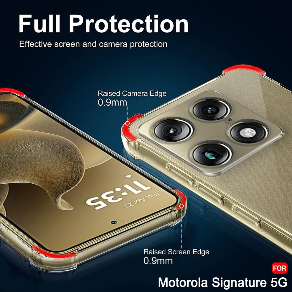 TechSuit Husa de protectie Techsuit Shockproof Clear Silicone compatibil cu Motorola Signature, Transparent – imagine 5