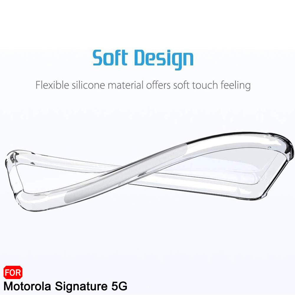 TechSuit Husa de protectie Techsuit Shockproof Clear Silicone compatibil cu Motorola Signature, Transparent – imagine 4